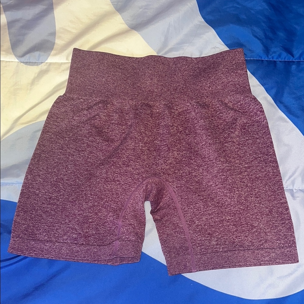 Women's Heathered Purple Biker Shorts